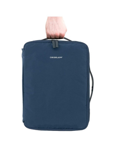DEGELER Bolsa para Camisas Azul - Organizador de Viaje 40x28cm