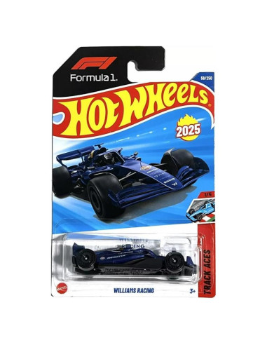 Coche Diecast Hot Wheels Williams Racing 1:64 Azul Track Aces
