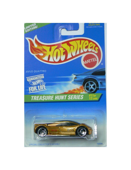 Hot Wheels Avus Quattro 1997 Caza del Tesoro 1:64 Edición Limitada