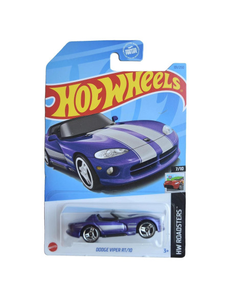 Hot Wheels Dodge Viper RT/10 Púrpura 1:64 Metal Mattel