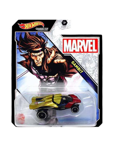 Hot Wheels Vehículo de Metal Gambit Marvel 1:64
