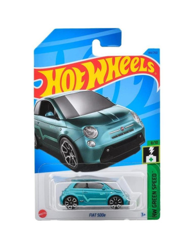 Hot Wheels Fiat 500e Azul 2023 Escala 1:64 Coleccionable