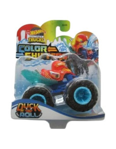 Hot Wheels Monster Trucks Color Shifters Pato N Rueda - Juguete Transformador