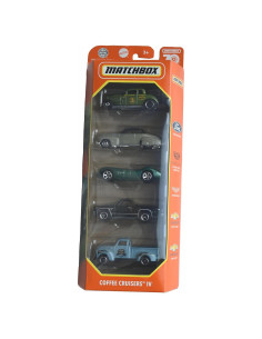 Pack de 5 autos Matchbox Coffee Cruisers IV - Mattel