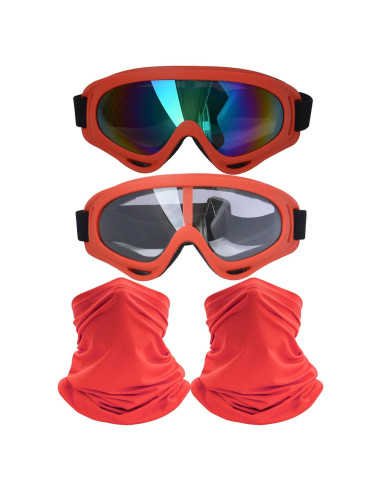 Gafas de Motocicleta Immoono MOON030 con Bufandas para el Cuello
