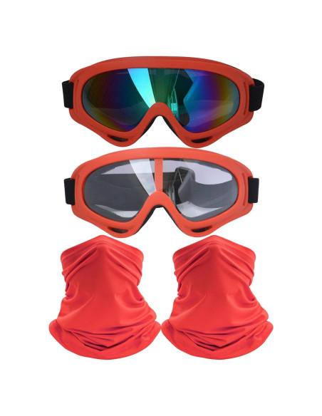 Gafas de Motocicleta Immoono MOON030 con Bufandas para el Cuello