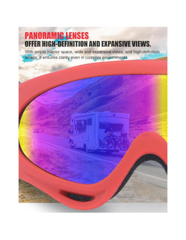 Gafas de Motocicleta Immoono MOON030 con Bufandas para el Cuello