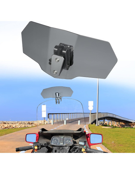 Deflector de Viento Motoforti - Parabrisas Ajustable para Motocicletas