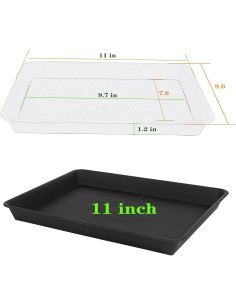 Bandeja de Cultivo VUWEZ Rectangular 28x19.3 cm para Plantas 2
