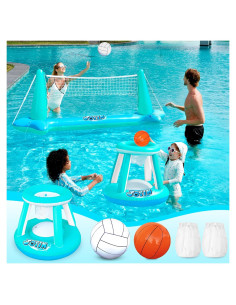 Juego de Flotadores Inflables Joyin para Piscina - Voleibol y Baloncesto