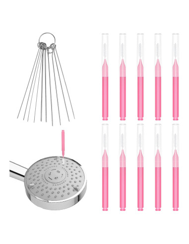 10 Cepillos de Limpieza para Cabezal de Ducha NQEUEPN Rosa