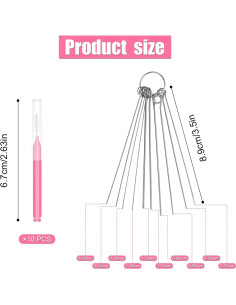10 Cepillos de Limpieza para Cabezal de Ducha NQEUEPN Rosa 2