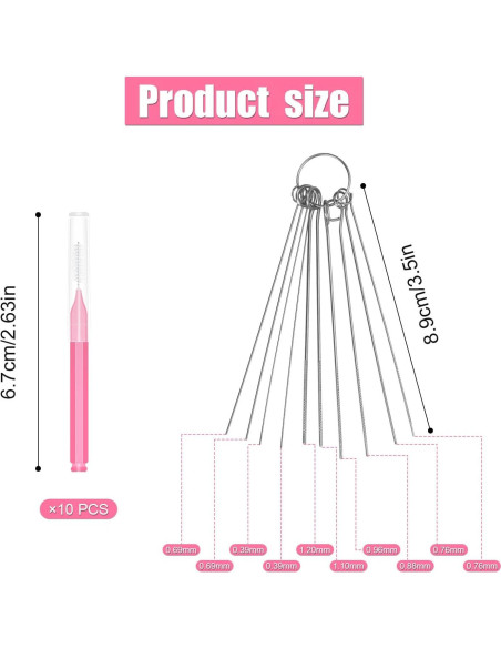 10 Cepillos de Limpieza para Cabezal de Ducha NQEUEPN Rosa