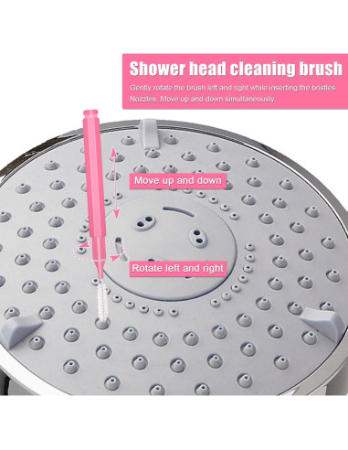 10 Cepillos de Limpieza para Cabezal de Ducha NQEUEPN Rosa