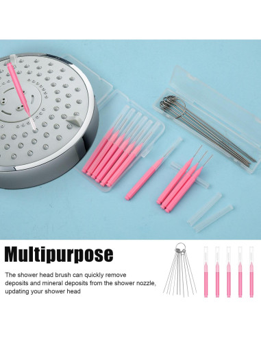 10 Cepillos de Limpieza para Cabezal de Ducha NQEUEPN Rosa
