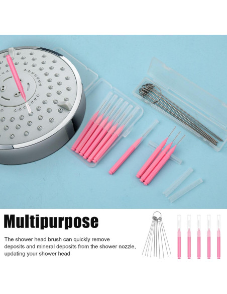 10 Cepillos de Limpieza para Cabezal de Ducha NQEUEPN Rosa