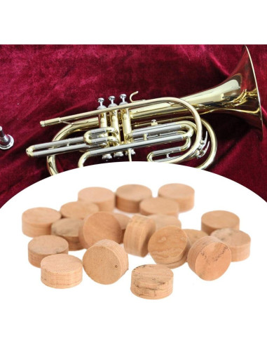 Almohadillas de Corcho para Trompeta y Trombón - 20 Piezas 9.5 mm