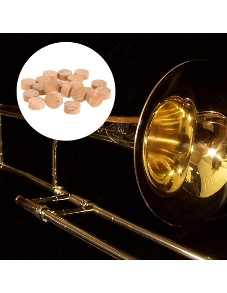 Almohadillas de Corcho para Trompeta y Trombón - 20 Piezas 9.5 mm