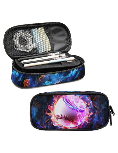 Estuche de Lápices Okentiso 3D Béisbol Gran Capacidad
