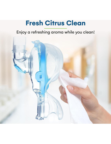 Toallitas CPAP Care Touch - 3 Paquetes de 70 Toallitas con Aroma a Cítricos