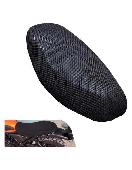 Cubierta de Asiento de Motocicleta Shakas SHAZYT3334BL-M Negra