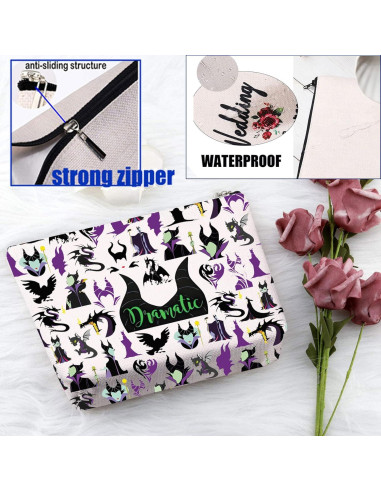 Bolsa de Maquillaje PXTIDY Beige 22.86x17.78cm Impermeable