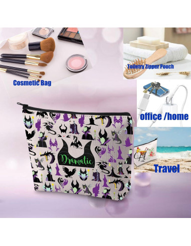 Bolsa de Maquillaje PXTIDY Beige 22.86x17.78cm Impermeable