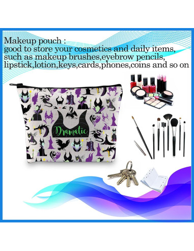 Bolsa de Maquillaje PXTIDY Beige 22.86x17.78cm Impermeable