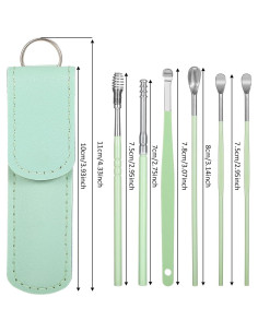 Kit de Eliminación de Cerumen Prasacco 12 Pcs Acero Inoxidable 2