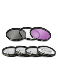 Kit de Filtros Acuvar 52mm UV CPL FLD + Lentes Macro