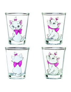 Juego de 4 Mini Vasos Silver Buffalo Aristocats Marie 44 ml