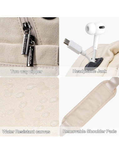 Bolsa de cámara Cwatcun cruzada para DSLR y mirrorless 23x14x30cm