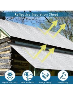 Rollos Aislantes Reflectantes WochiTV 40.6 cm x 5 m Aluminio 2