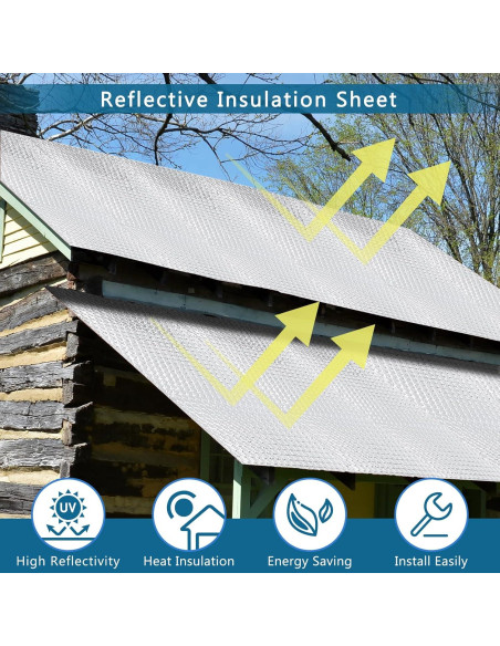 Rollos Aislantes Reflectantes WochiTV 40.6 cm x 5 m Aluminio