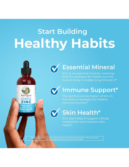 Suplemento de Zinc Líquido MaryRuth 118.29 ml Vegano
