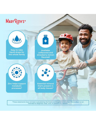Suplemento de Zinc Líquido MaryRuth 118.29 ml Vegano