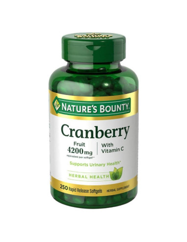 Gelatinas Blandas de Arándano Nature's Bounty 4200 mg con Vitamina C - 250 Unidades