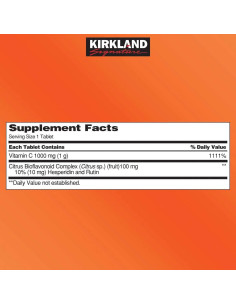 Vitamina C 1000 mg Kirkland Signature 500 Tabletas 2