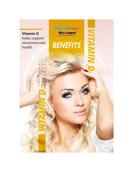 Suplemento de Vitamina D3 para Bebés Superior Source - 100 Tabletas MicroLinguales Suplemento de Vitamina D3 para Bebés Superior Source - 100 Tabletas MicroLinguales