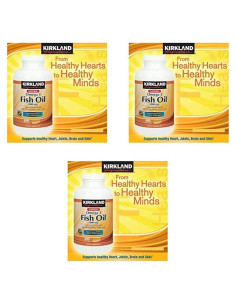 Aceite de Pescado Kirkland Signature 1000 mg 400 Gelatinas