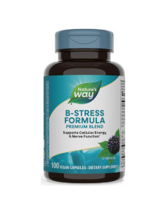 Fórmula B-Stress Nature's Way 100 Cápsulas Veganas Energía