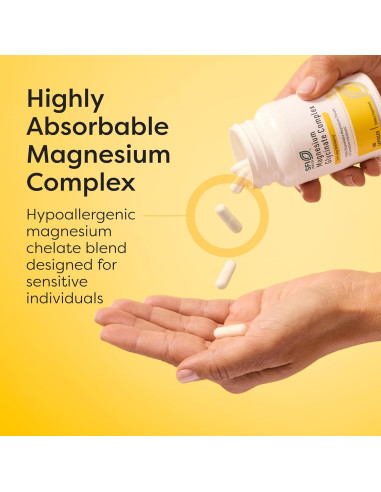 Klaire Labs Glicinato de Magnesio 100 Cápsulas - Absorción Óptima