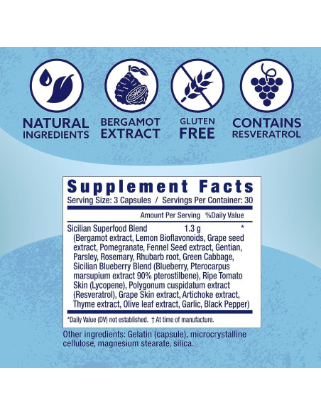 Suplemento Dieta Mediterránea Secreta Siciliana Centurion 90 Cápsulas