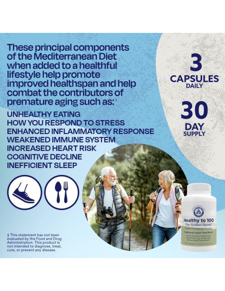 Suplemento Dieta Mediterránea Secreta Siciliana Centurion 90 Cápsulas