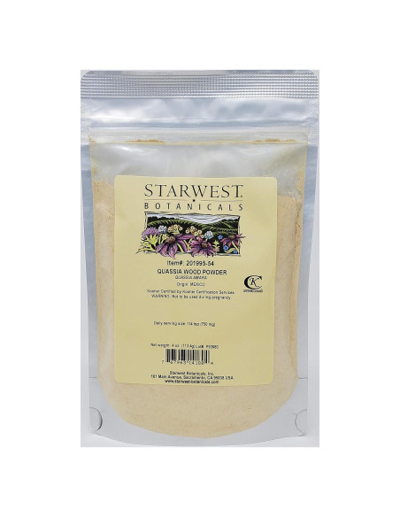 Polvo de Madera de Quassia Starwest Botanicals 113g