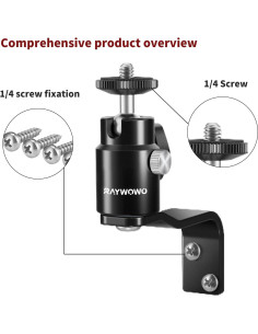 Soporte de Pared Ajustable RAYWOWO para Cámara y Altavoz 2