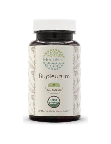 Suplemento Herbal Bupleurum Orgánico Herbera 60 Cápsulas