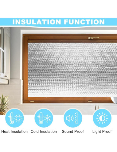 Aislamiento Reflectante MYFAMIREA 40.64x3.05m Aluminio Burbuja