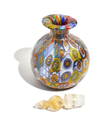 Botella Decorativa de Vidrio de Murano MI DECORACIÓN ITALIANA 9.5cm