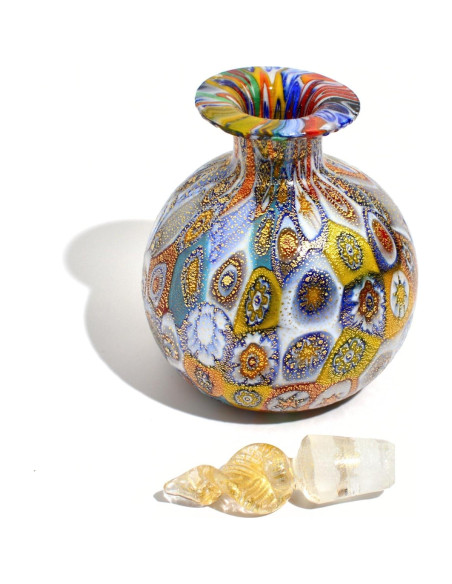Botella Decorativa de Vidrio de Murano MI DECORACIÓN ITALIANA 9.5cm